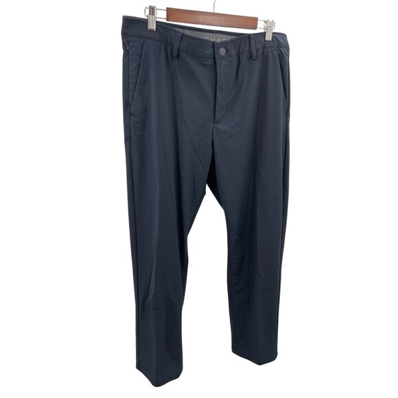 Chaps Mens Slim‎ Tapered Pants 36x30 Navy Polyester Blend - Picture 3 of 5